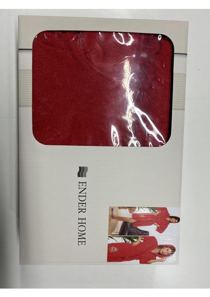 Kelebek Gelin Bornoz Set 5 Parça Dantelli Çeyizlik Takım