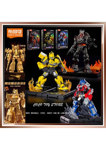 Sıcak Blokees Transformers Gözler Göğüs Luminate Süper Sürüm Bumblebee Optimus Prime Skyfall Aksiyon Şekilli Kalıp Özelleştirilmiş Hediye (Yurt Dışından) fırsatları