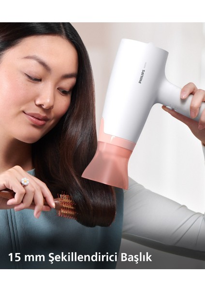 Hızlı ve Güçlü Saç Kurutma Makinesi, 3 Isı ve Hız Ayarı, Thermoprotect Aparatı, 1600W