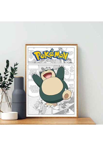 Pokemon Çevre Birimleri Posterler Pikachu Bulbasaur Charicanvas Canvas Tuval Boyama Anime Duvar Sanatı Baskılar Çocuk Odası Dekor Hediyeler Oyuncak (Yurt Dışından)
