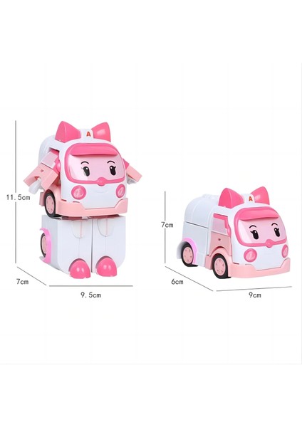 6 Adet/takım Karikatür Robocar Poli Aksiyon Figürleri Dönüşüm Anime El Deformasyon Araba Modeli Uçak Hediye Oyuncaklar Robotlar (Yurt Dışından)