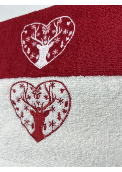 Love Yeni Yıl 2'li Hediyelik Havlu Set – 30x50cm