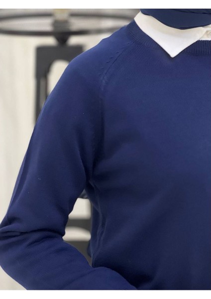 Triko Kazak Lacivert indirimleri