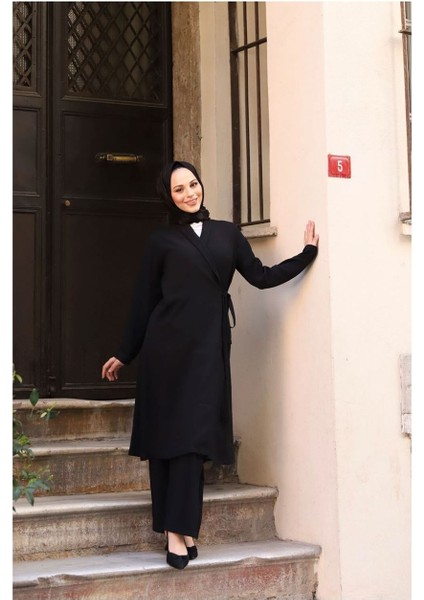 Tunik Pantolon Ikili Takım- Siyah