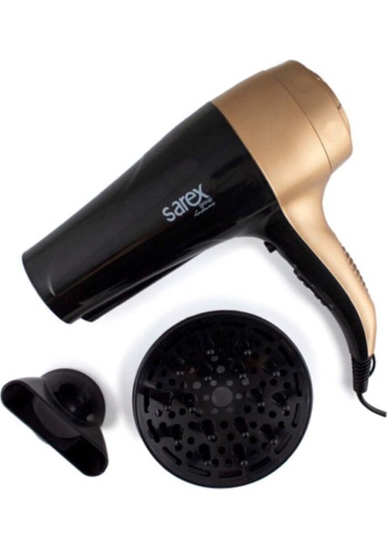 2200W Siyah Gold Saç Kurutma Makinesi, Soğuk Hava Fonksiyonlu, Hızlı ve Güçlü Kullanım