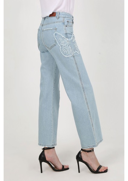 Kelebek Nakışlı Pantolon MAVI-365 modelleri