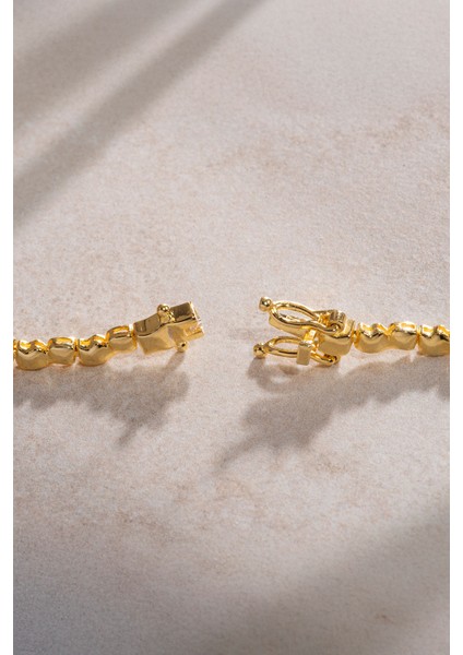 Altın Özel Kesim Taş Detaylı 925 Ayar Gümüş Kolye 10 fırsatları