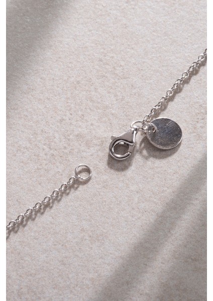 Gümüş Uzun Kristal ve Işıltılı Taş Detaylı 925 Ayar Gümüş Kolye 57 fırsatları