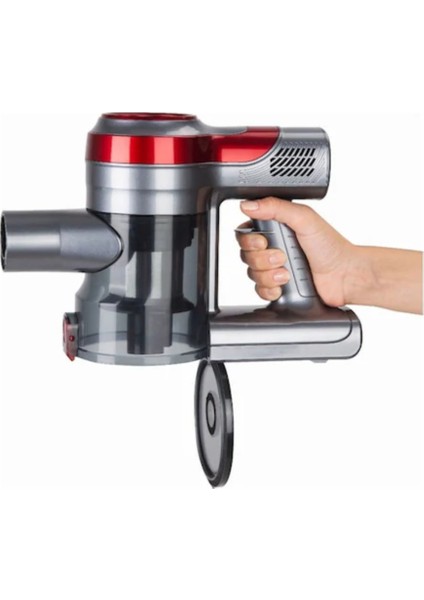 Kırmızı Dikey Kablosuz Elektrikli Süpürge, Hafif ve Güçlü Temizlik Aracı indirimleri