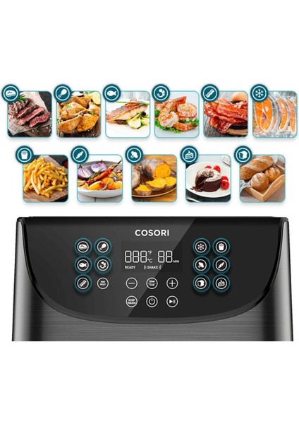 Yüksek Kapasiteli 5.5l Hava Fritözü, Sağlıklı ve Pratik Pişirme Cihazı indirimleri