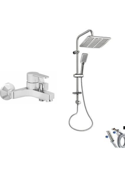 Win S Banyo Bataryası + Doppo Siena Lux Tepe Duş Sistemi