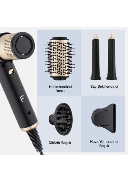 Altın Renkli Saç Şekillendirme Seti, Parlak ve Şık Görünüm Için Mükemmel Seçim indirimleri