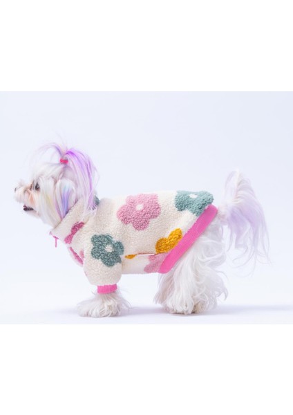 Aspen Petals Ceket Çiçek Desenli Batik Kedi Köpek Ceketi Kedi Köpek Kıyafeti Kedi Köpek Elbisesi fırsatları