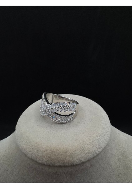 Ithal Başak Model Sarmal Kadın Gümüş Yüzük modelleri