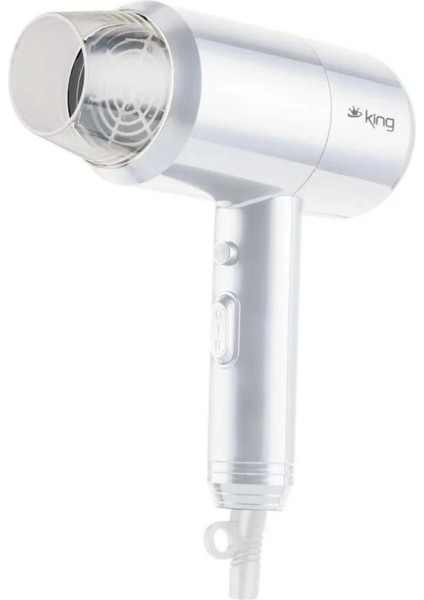 Bariton Saç Kurutma Makinesi 1000W, Beyaz, Güçlü ve Hafif Tasarım