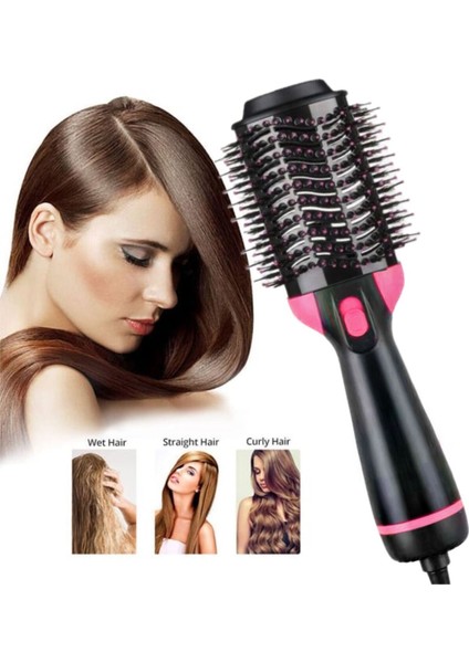 2200W Çok Fonksiyonlu Saç Şekillendirme ve Düzleştirme Fön Tarağı Siyah fiyatları