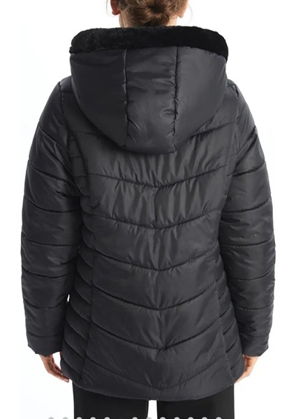 Kadın Klasik Kapüşonlu Rahat Kalıp Şişme Mont fiyatları