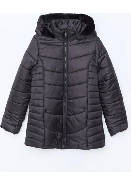 Kadın Klasik Kapüşonlu Rahat Kalıp Şişme Mont modelleri