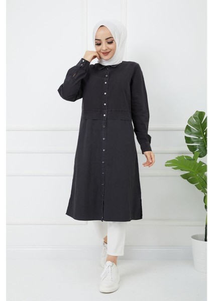 Baskı Detaylı Tunik Antrasit fiyatları