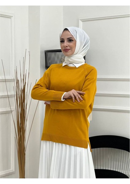 Triko Kazak Hardal indirimleri