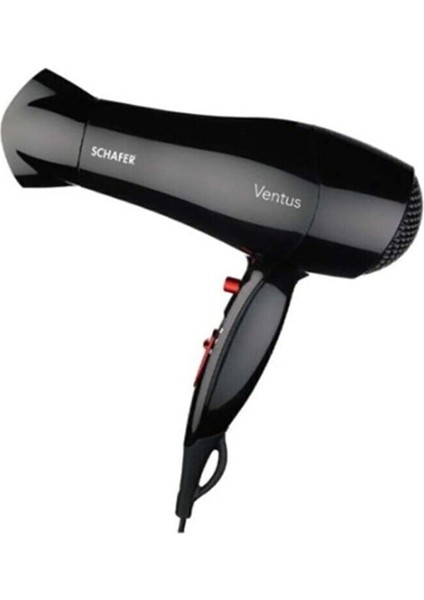 Şık Siyah Saç Kurutma Makinesi, Hızlı ve Güçlü Kurutma Özelliği