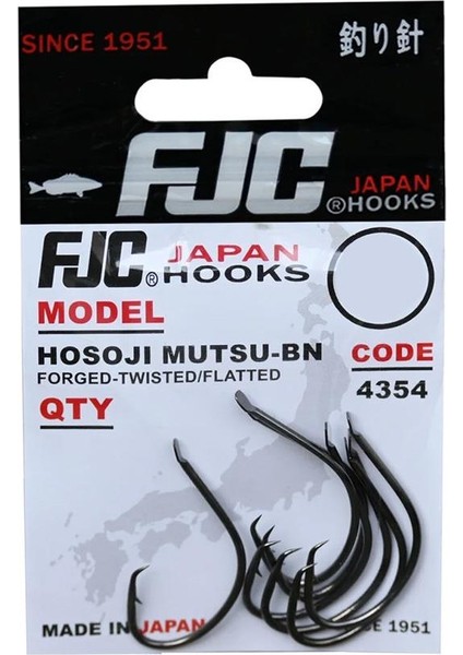 4354 Hosoji Mutsu Black Nickel Iğne