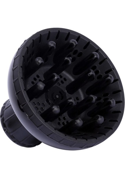 Siyah 4.2-5.2 cm Uyumu Profesyonel Fön Makinesi Difüzör Başlığı