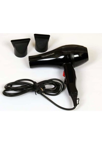 Siyah Fön Atron 4200 – Güçlü ve Şık Saç Kurutma Cihazı