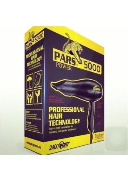 2400W Güçlü Profesyonel Fön Makinesi Siyah Renk