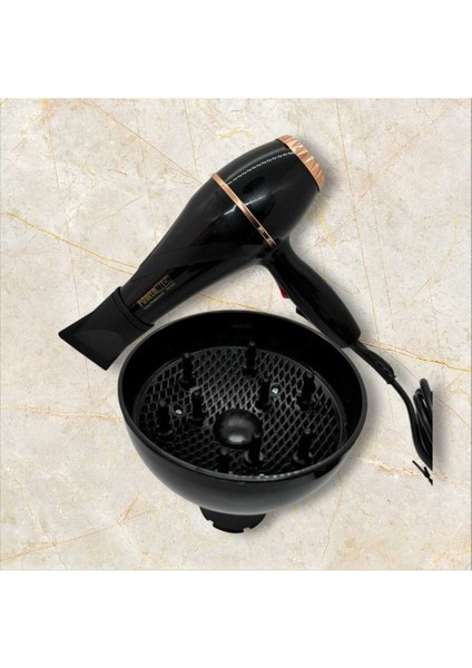 2500W Profesyonel Kuaför Fön ve Saç Kurutma Makinesi, Siyah
