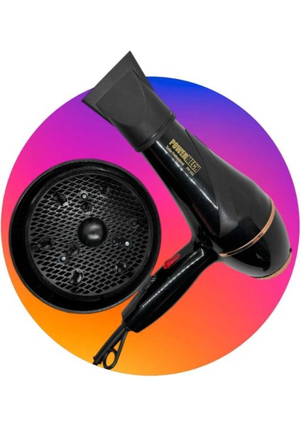 2500W Profesyonel Kuaför Fön ve Saç Kurutma Makinesi, Siyah