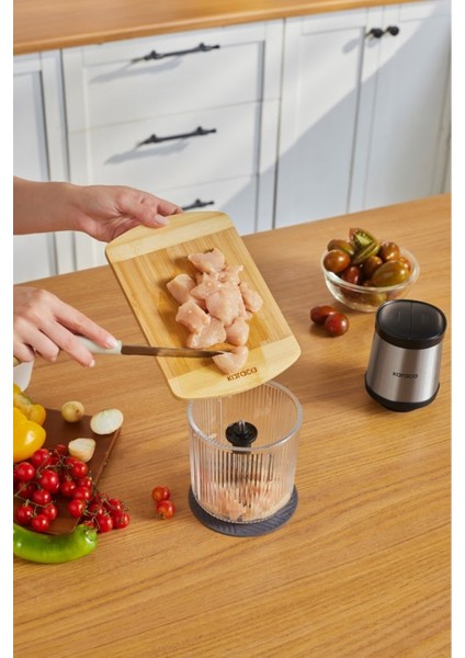 Hızlı ve Şık 4 Bıçaklı Cam Doğrayıcı, Paslanmaz Inox Tasarım fırsatları