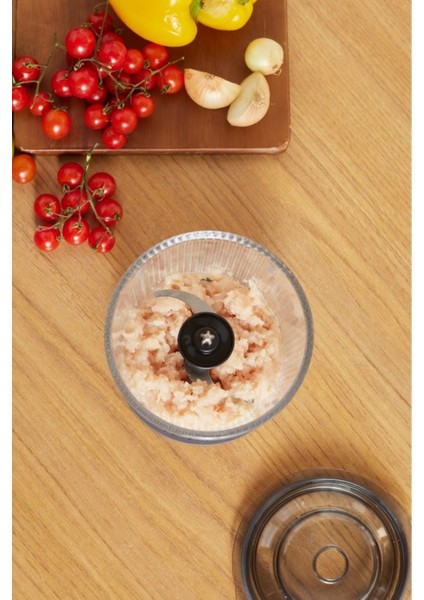 Hızlı ve Şık 4 Bıçaklı Cam Doğrayıcı, Paslanmaz Inox Tasarım