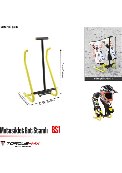 Motosiklet Bot Standı BS1 Sarı indirimleri