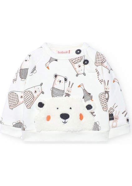 Erkek Bebek Hayvanlar Baskılı Takım modelleri