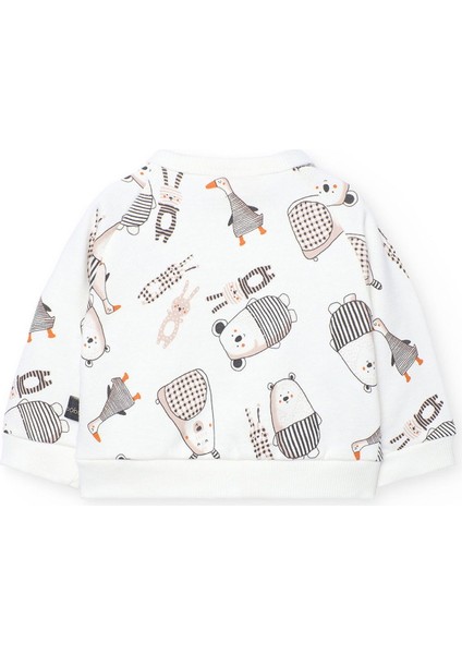 Erkek Bebek Hayvanlar Baskılı Takım indirimleri