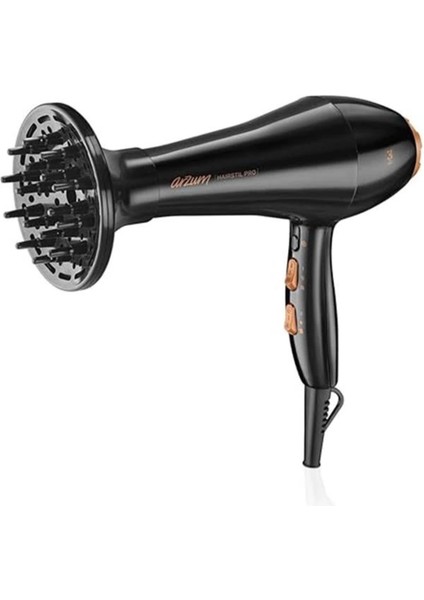 Profesyonel Sac Kurutma Makinesi, Siyah, Hafif ve Güçlü Tasarım