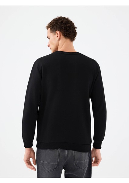 Regular Fit Siyah Erkek Sweatshirt LF2041079 fiyatları