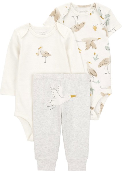 Bebek Ekru 3lü Set