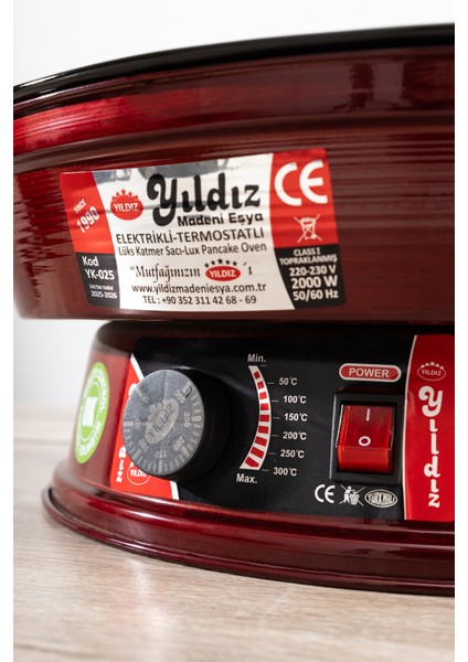 2000W Termostatlı Metalik Çok Amaçlı Pişirme Sacı 50 cm modelleri