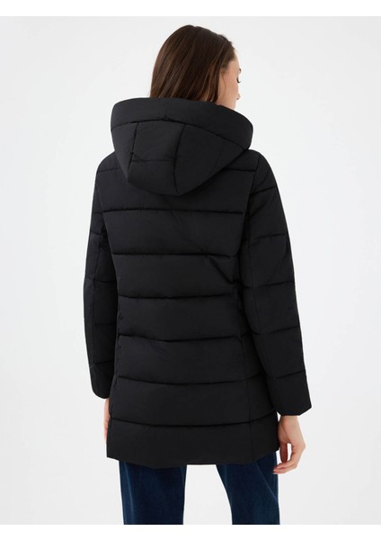 Regular Fit Siyah Kadın Mont LF2041091 modelleri
