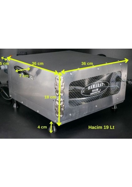 Büyük Boy Metalik Çok Fonksiyonlu Fırın 2000W, Lahmacun, Pide, Pizza, Et, Tavuk, Balık modelleri