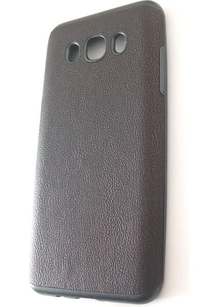 ESLIFETECH26AKSESUAR Samsung J5-2016 (J510) Uyumlu -Suni Deri Kılıf Kahverengi Dokulu indirimleri