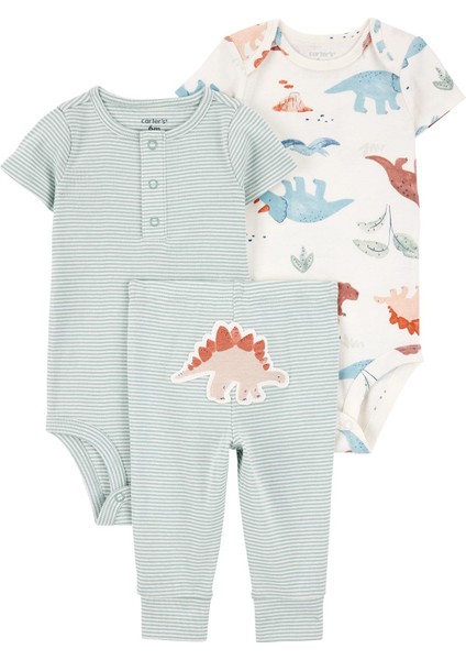 Erkek Bebek Yeşil 3lü Set