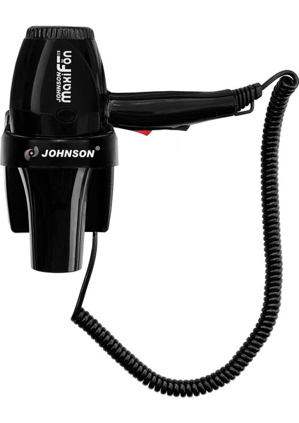 Otel Tipi 1600W Güçlü Saç Kurutma Makinesi, Siyah Renk