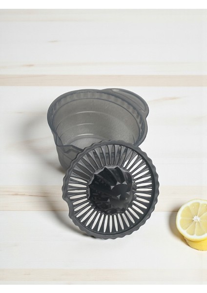 Narenciye Sıkacağı/ Limon, Portakal Sıkacağı 350 ml Hazneli Sert Plastik Gri fiyatları