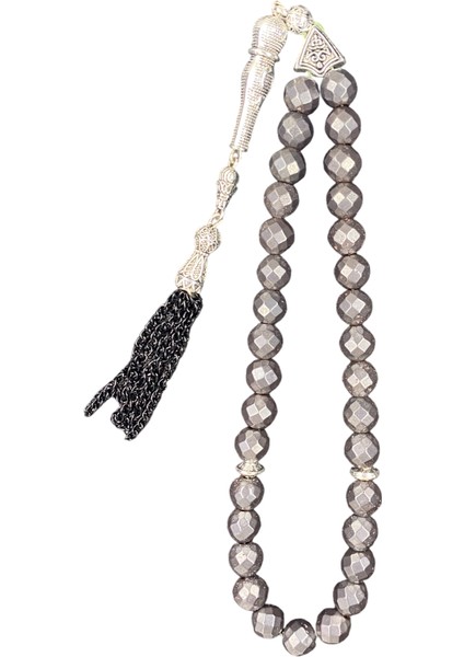 Faset Kesim Mat Hematit Tesbih