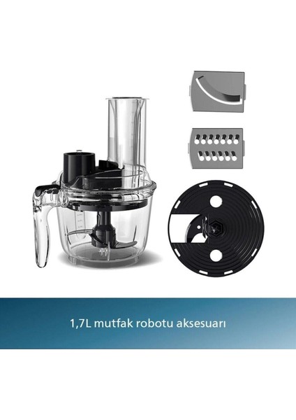 1200W Çok Amaçlı Mutfak Robotu, Doğrayıcı, Blender ve Karıştırıcı (Beyaz) indirimleri