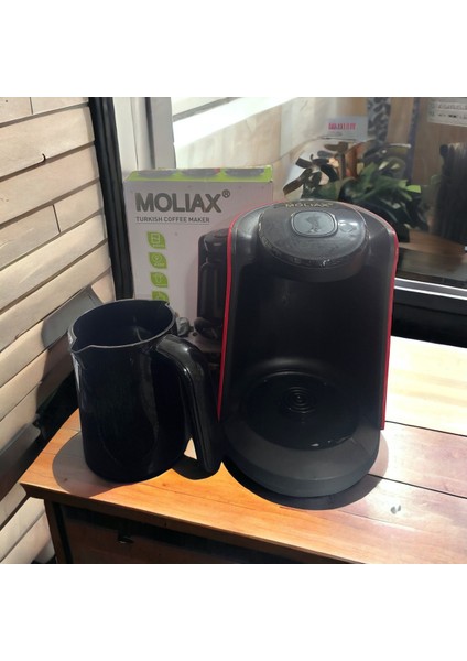 Siyah Hatır Köz Türk Kahve Makinesi, 5 Fincan Kapasite, Bol Köpüklü ve Şık Tasarım