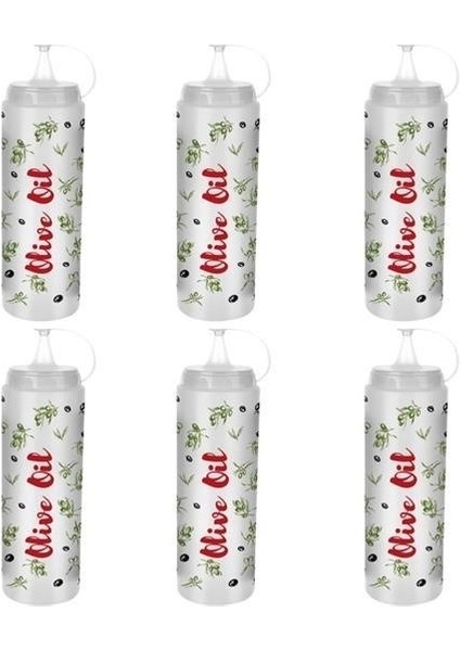 Buffer® Şeffaf Kapaklı Sızdırmaz Yağlık Sosluk Şişesi Plastik Yağdanlık Master Chef AP-9471